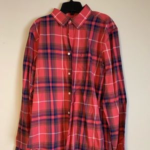 Orange Tommy Hilfiger Button up Shirt